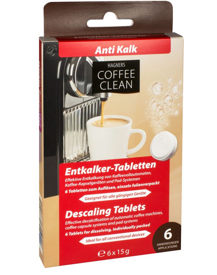 Hagners Coffee Clean Entkalker Tabletten - 6er