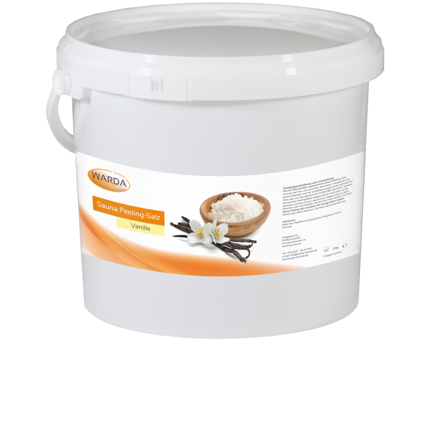 Warda Sauna - Peeling Salz - Vanille - 5 Kg